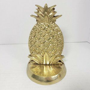 Vintage Brass Exchange Pineapple Bookends MCM